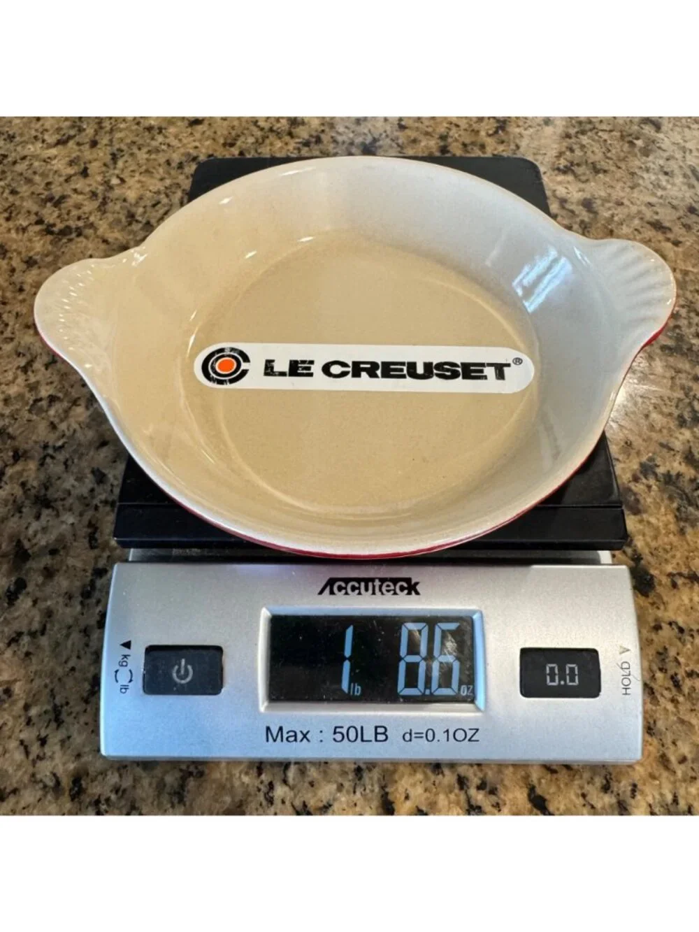 4 Le Creuset Red Au Gratin Dish #3 Cocotte Enameled Cast Iron 7.5 in France VTG - Picture 16 of 16